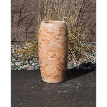 Stoned Urn FNT2336 Ceramic Vase Complete Fountain Kit Vase Fountain Blue Thumb